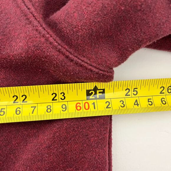 IZOD Mens XL 1/4 Zip Pullover Sweater Maroon Advantage Performance Stretch Logo - Picture 9 of 10